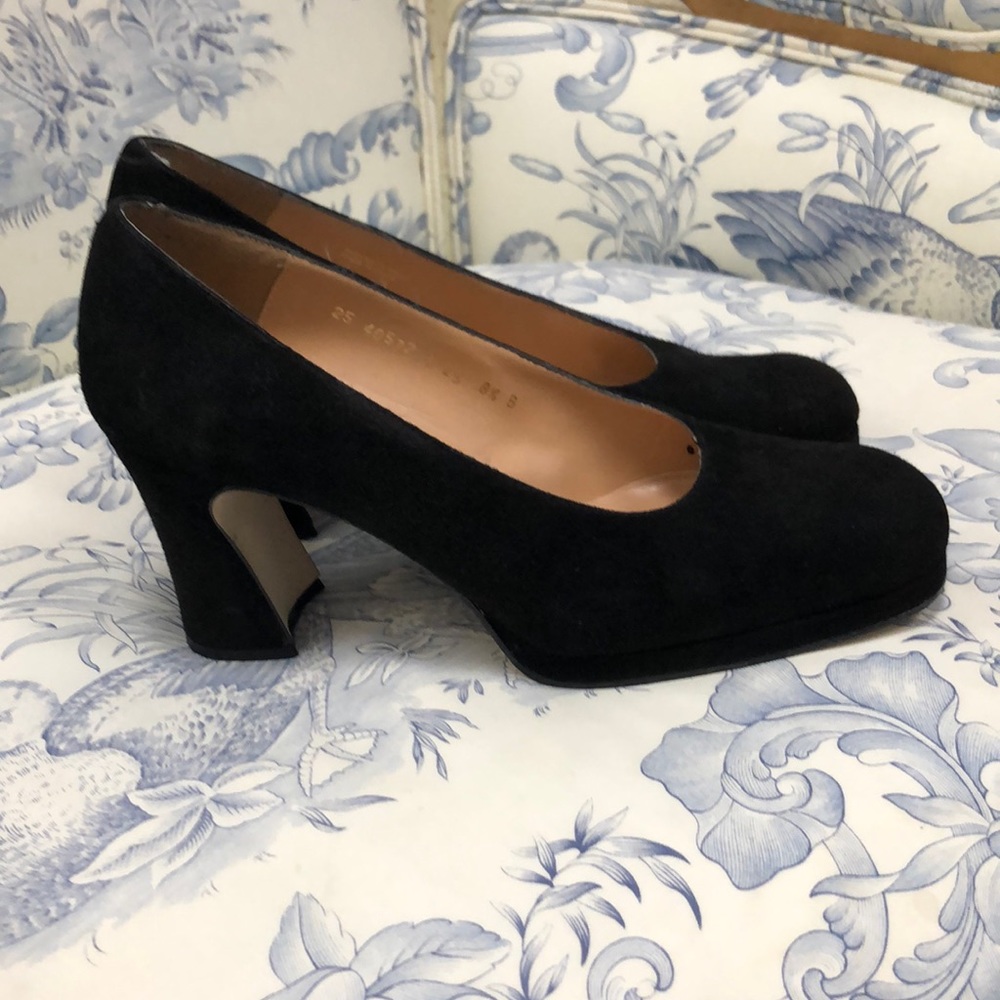 Classic black suede heels from Lord and Taylor